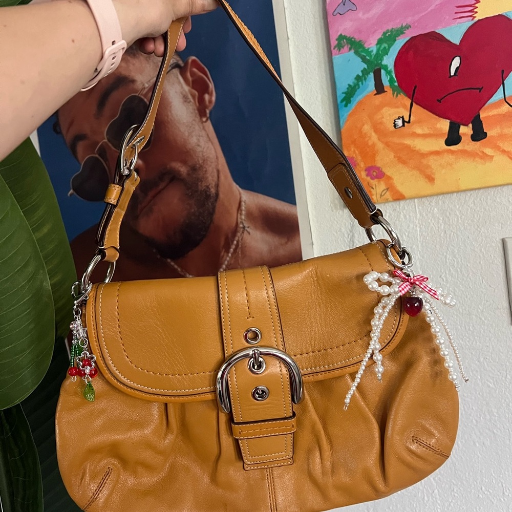 Tan Leather Shoulder Bag